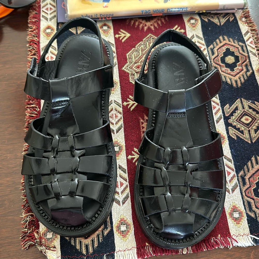 Zara flat sandals